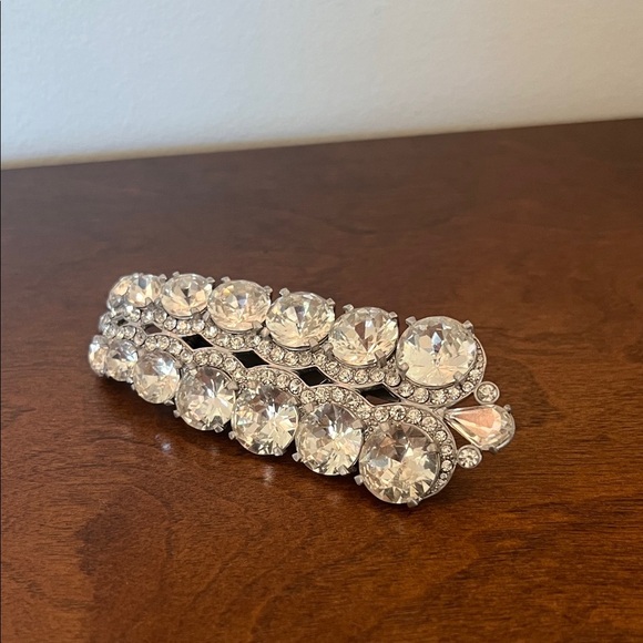 Elegant Silver Crystal Hair Clip by Cabi - Picture 1 of 4